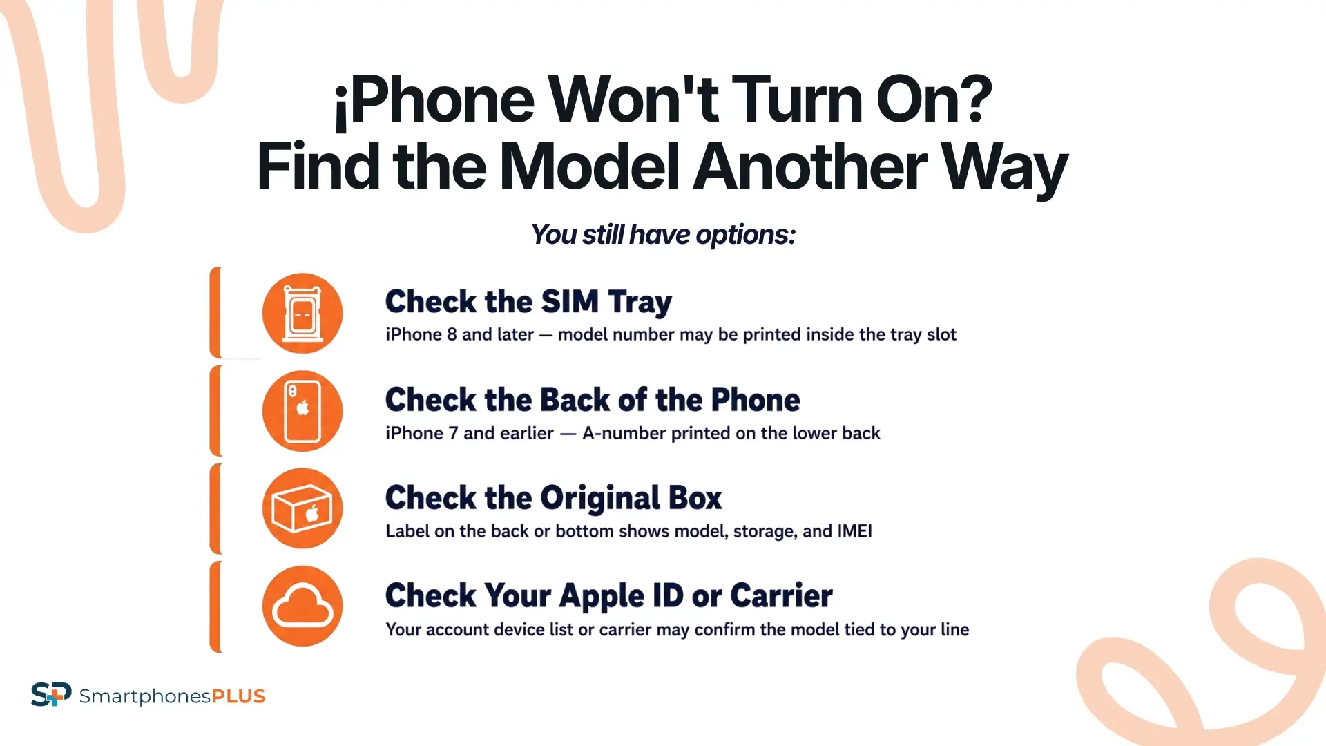 How to Find the Model Number if the iPhone Does Not Work