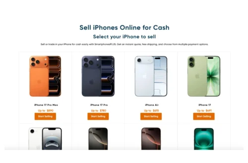 Selecting your phone to sell online