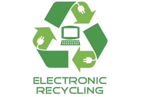Recycle iPhones, iPads, and MacBooks symbol