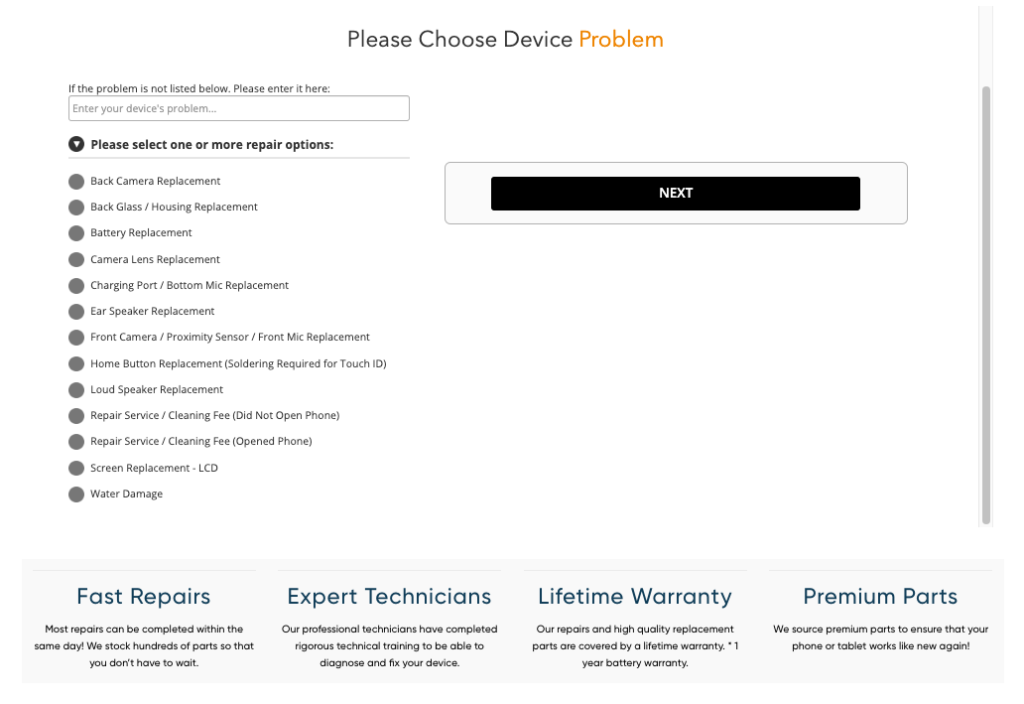 Screen Repair Online Quote