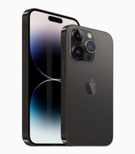 iPhone 14 Pro in Space black