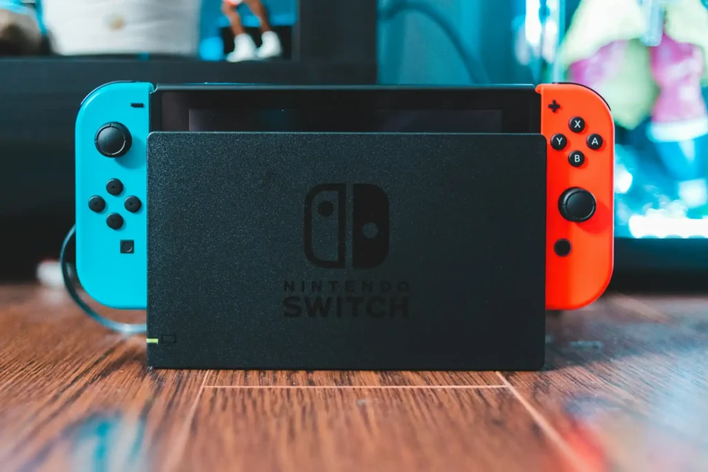 Docked Nintendo Switch