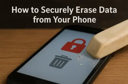 Securely erase phone data